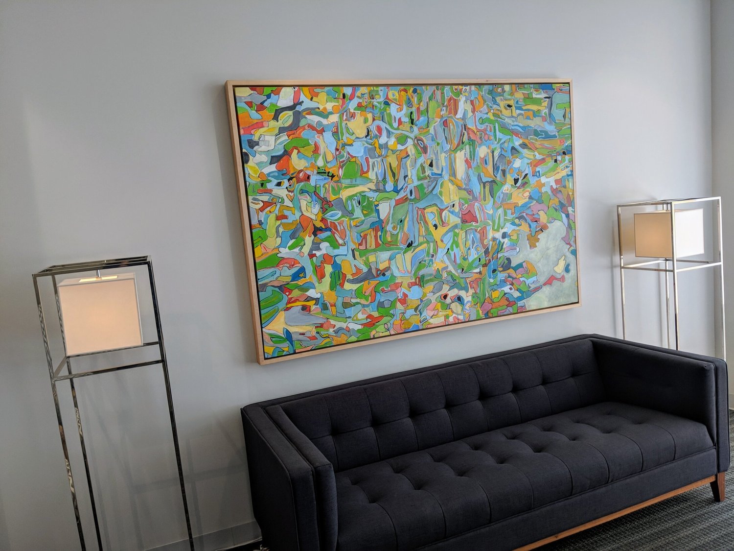 Painting installed at Hessler Plastic Surgery